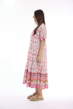 Maalti Pink Dress Maxi