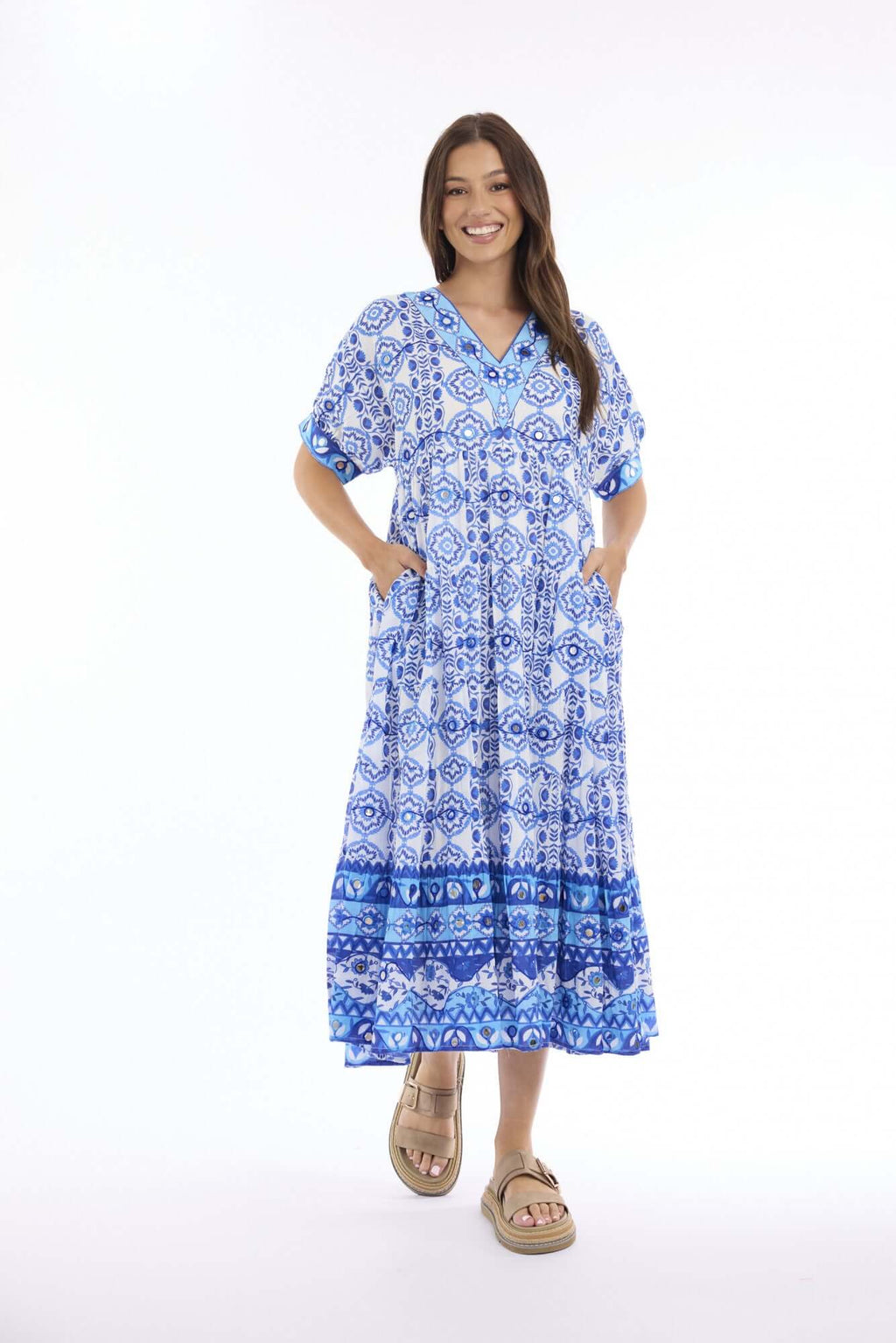 Maalti Blue Dress Maxi