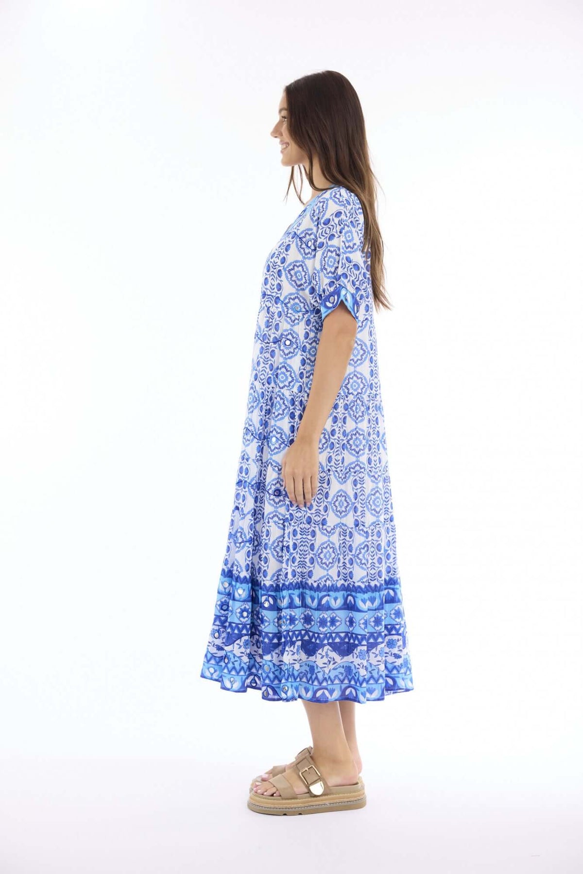 Maalti Blue Dress Maxi