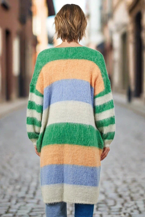 Serene Stripe Cardigan Meadow stripe