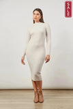 Skyline Knit Dress - Creme