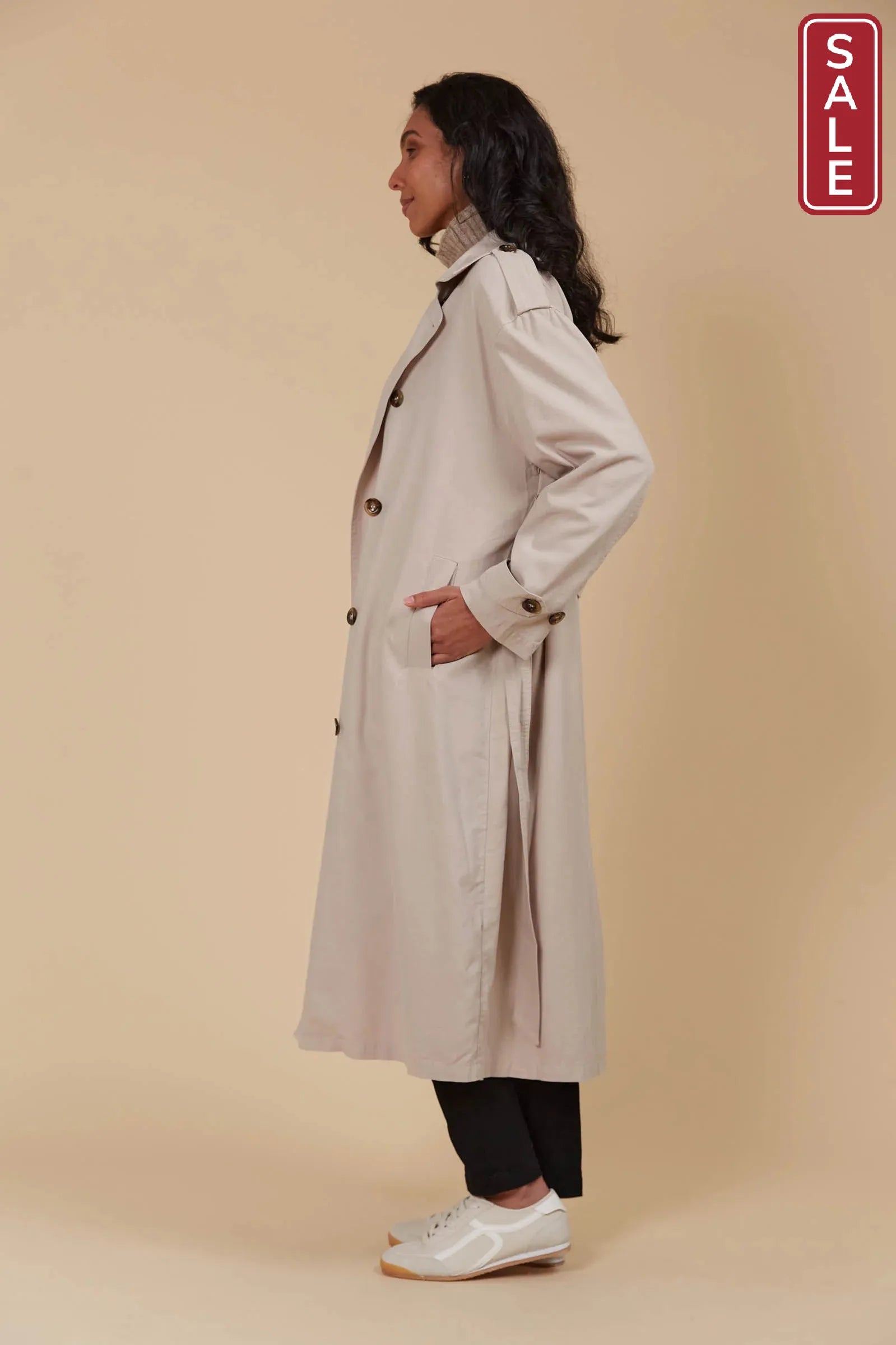 Freya Trench Coat - Canvas