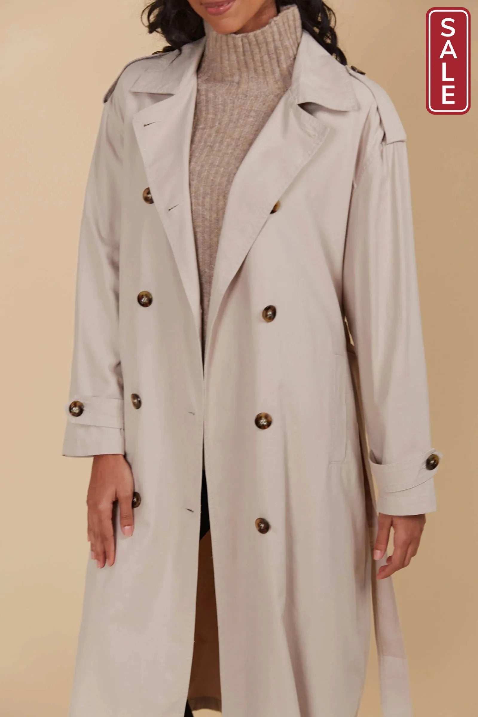Freya Trench Coat - Canvas