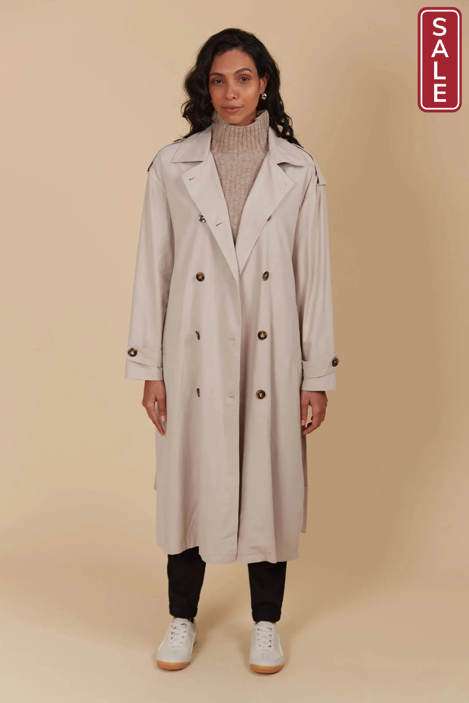 Freya Trench Coat - Canvas