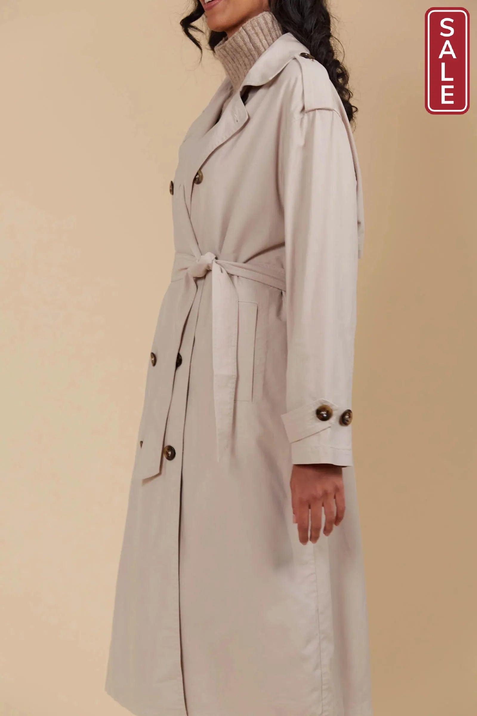 Freya Trench Coat - Canvas