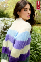 Pallas Stripe Jumper-Violet