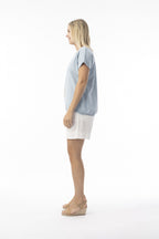 Le Soleil chambray Top
