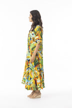 Guatemala V neck Bias Dress