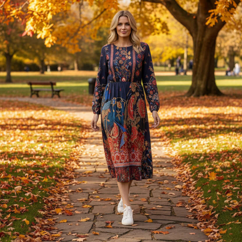 Orientique Embroidery  Button-Up Dress Orientique