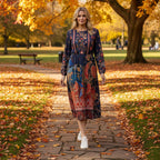 Orientique Embroidery  Button-Up Dress Orientique