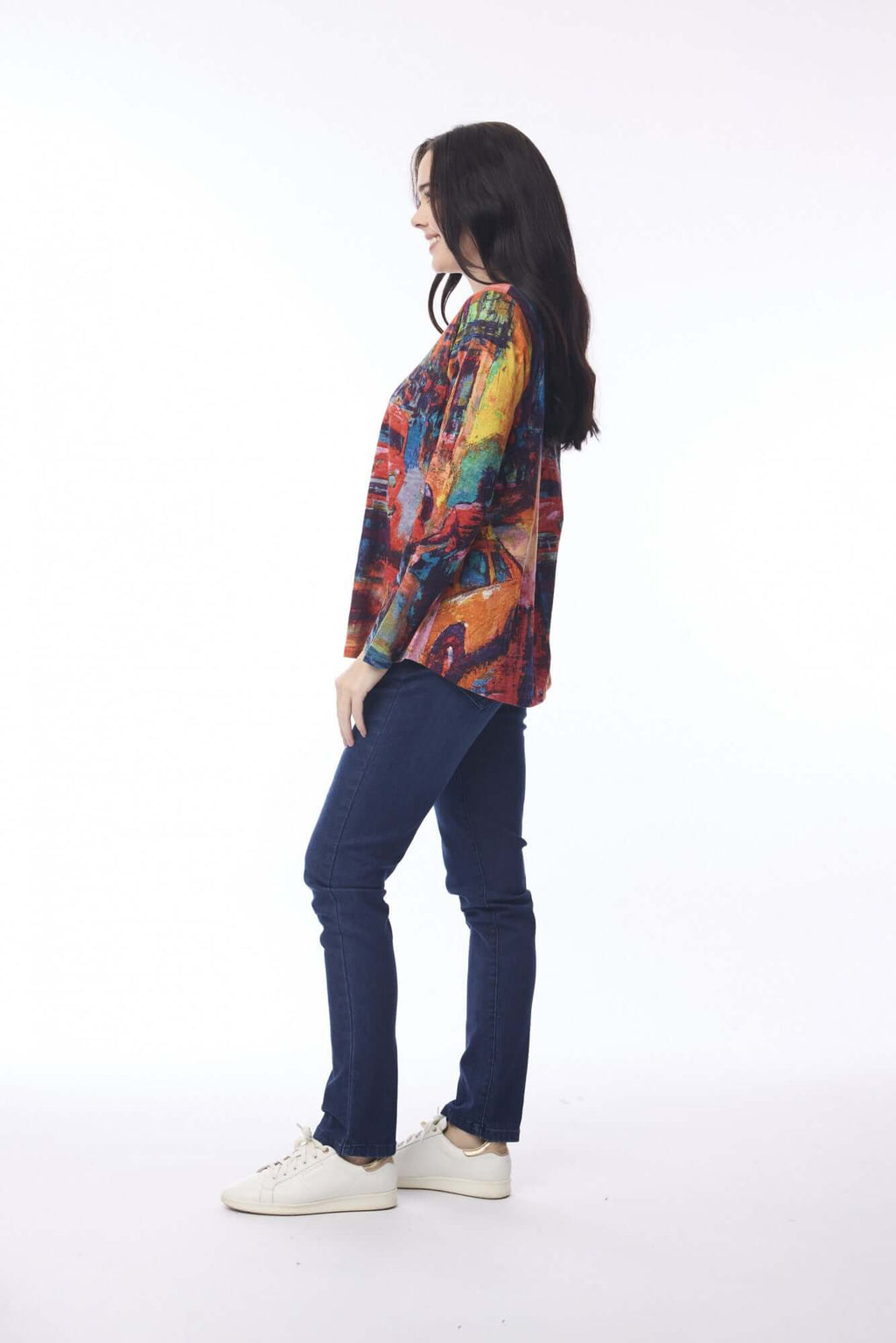 Contemporary V-Neck Vintage Street Orientique