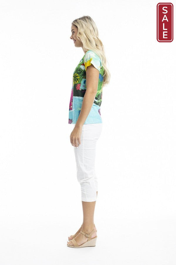 T-Shirt V-Neck Carabean