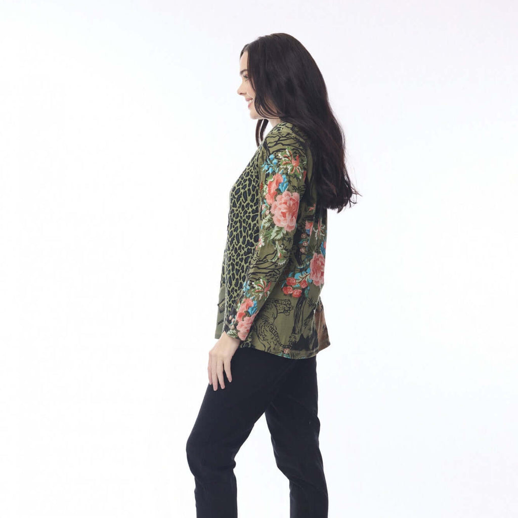 Keqioa Top Patch Orientique