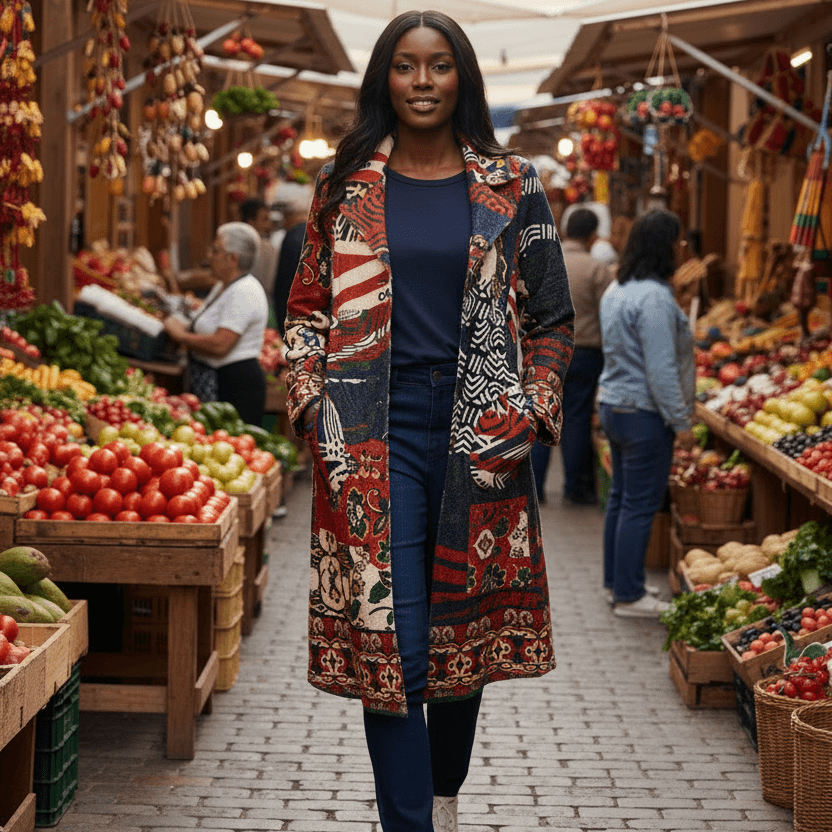 Zapotec Long  Coat Orientique