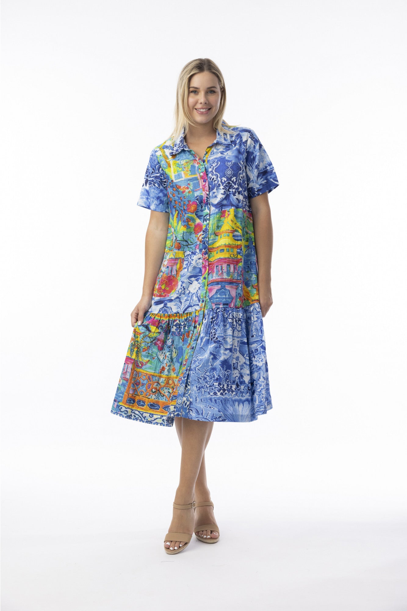 Okayama  Patch Collar Dress