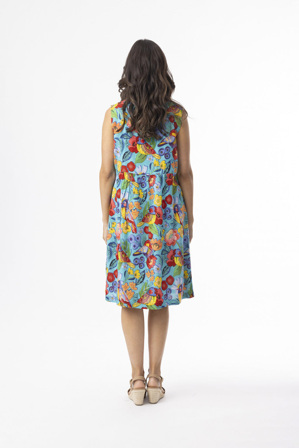 Birds Contemporary Sleeveless Dress