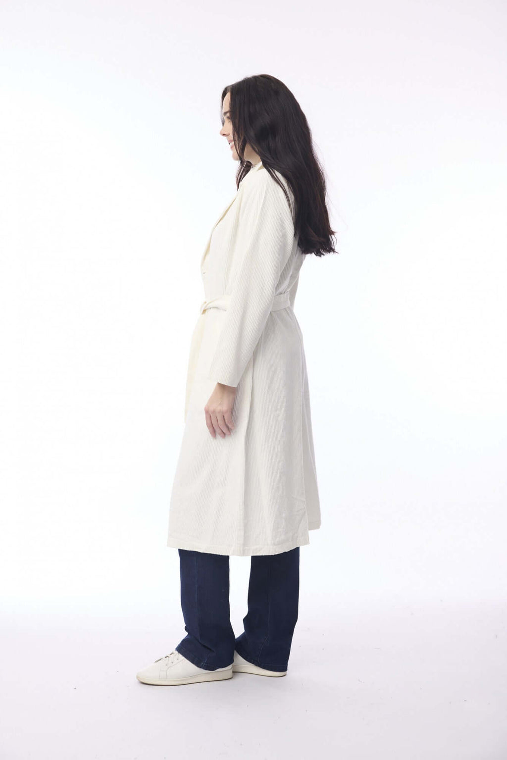Orientique Cord Trenchcoat-Winter White Gypsyroad Bowral