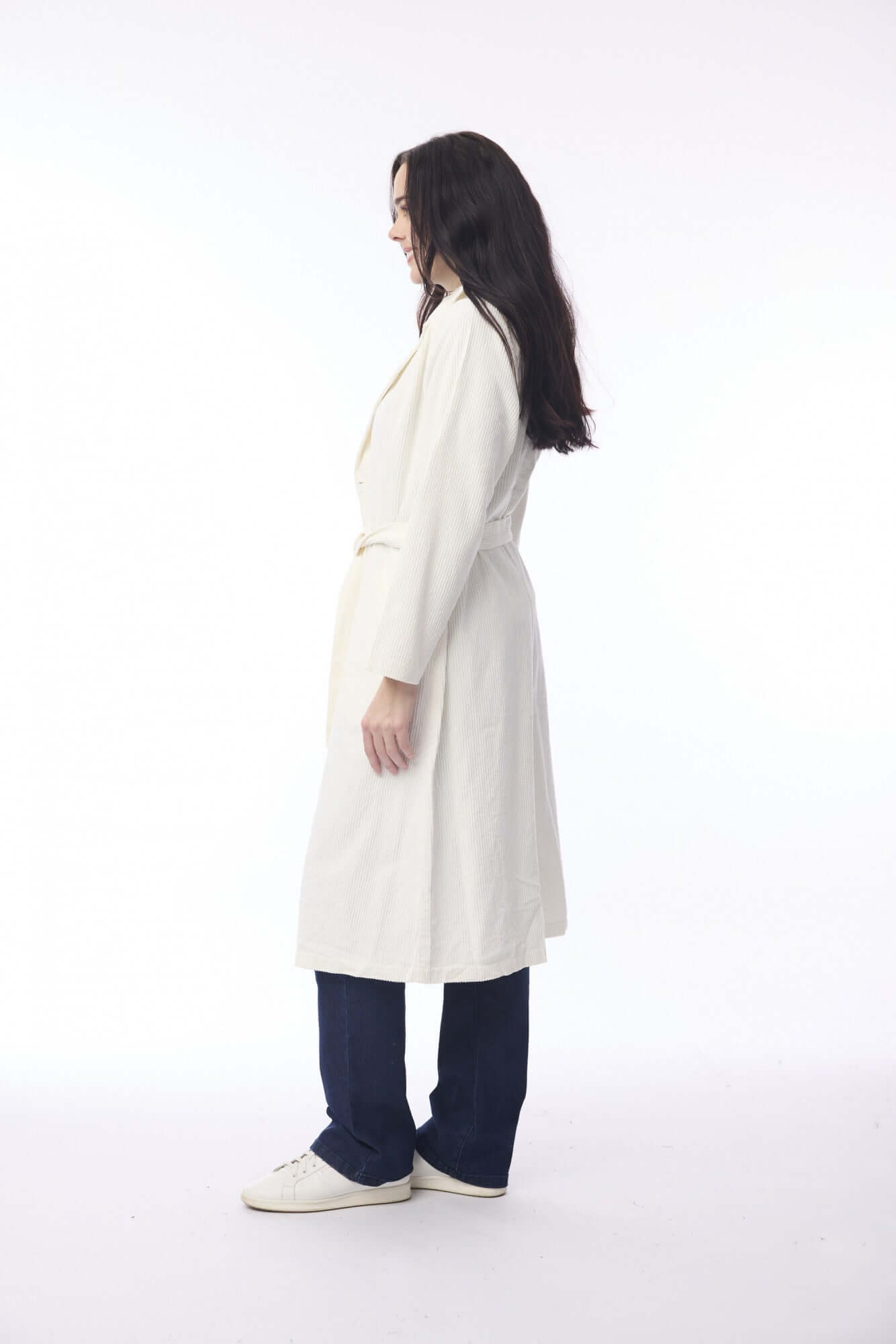 Orientique Cord Trenchcoat-Winter White Gypsyroad Bowral