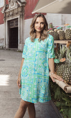 Montevideo Aqua Dress Contemporary