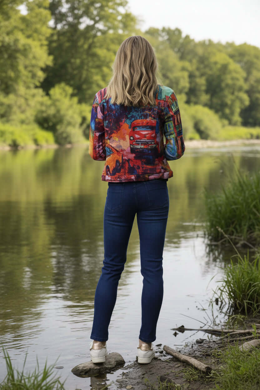 Vintage Street Biker Jacket Orientique