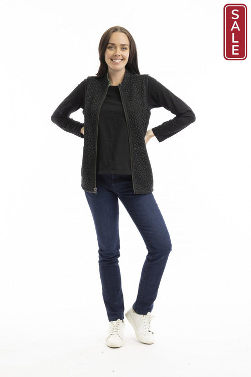 Alicante Reversible Zip vest Orientique