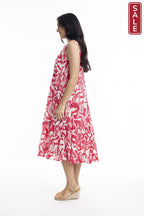 Hayman Sleeveless Boho Dress Pink