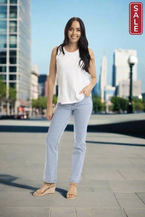 Orientique Light Denim bootleg jean