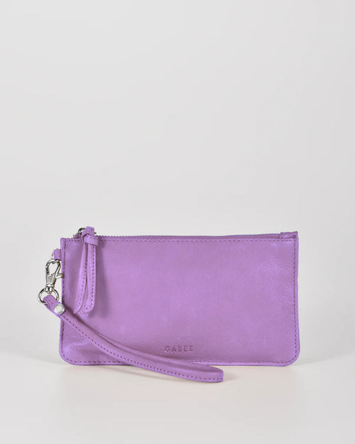 Abril Soft Leather Wristlet Purse Gabee