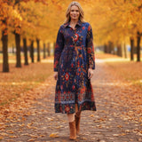 Orientique Embroidery  Button-Up Dress Orientique