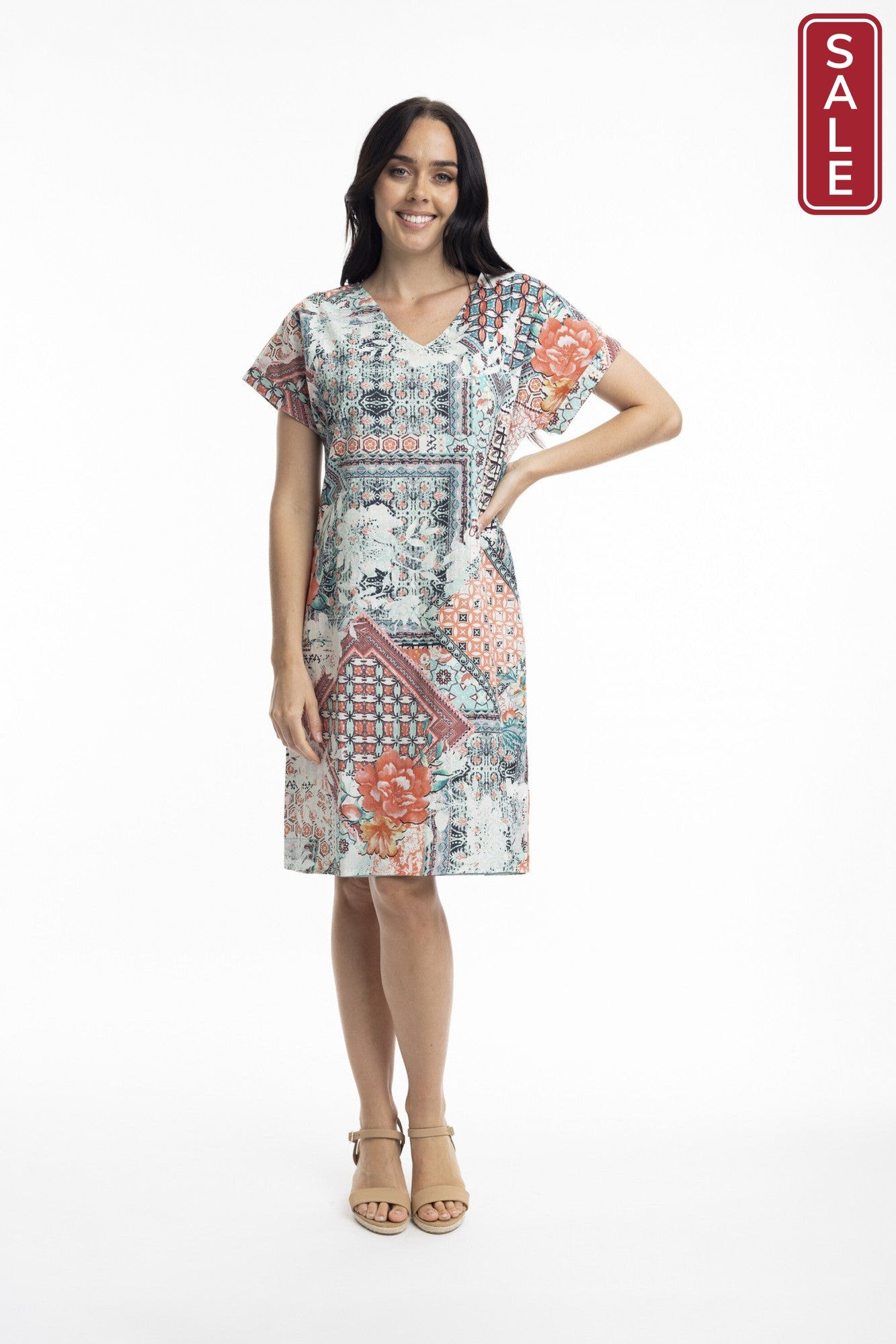 Ishigaki Reversible Short Sleeve Dress