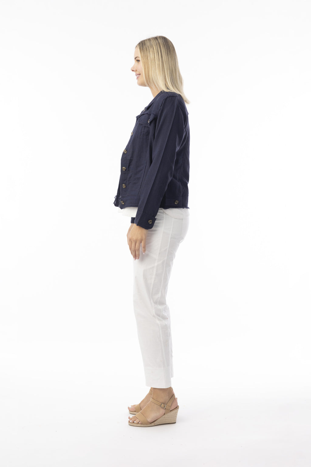 Linen Essentials Jacket navy