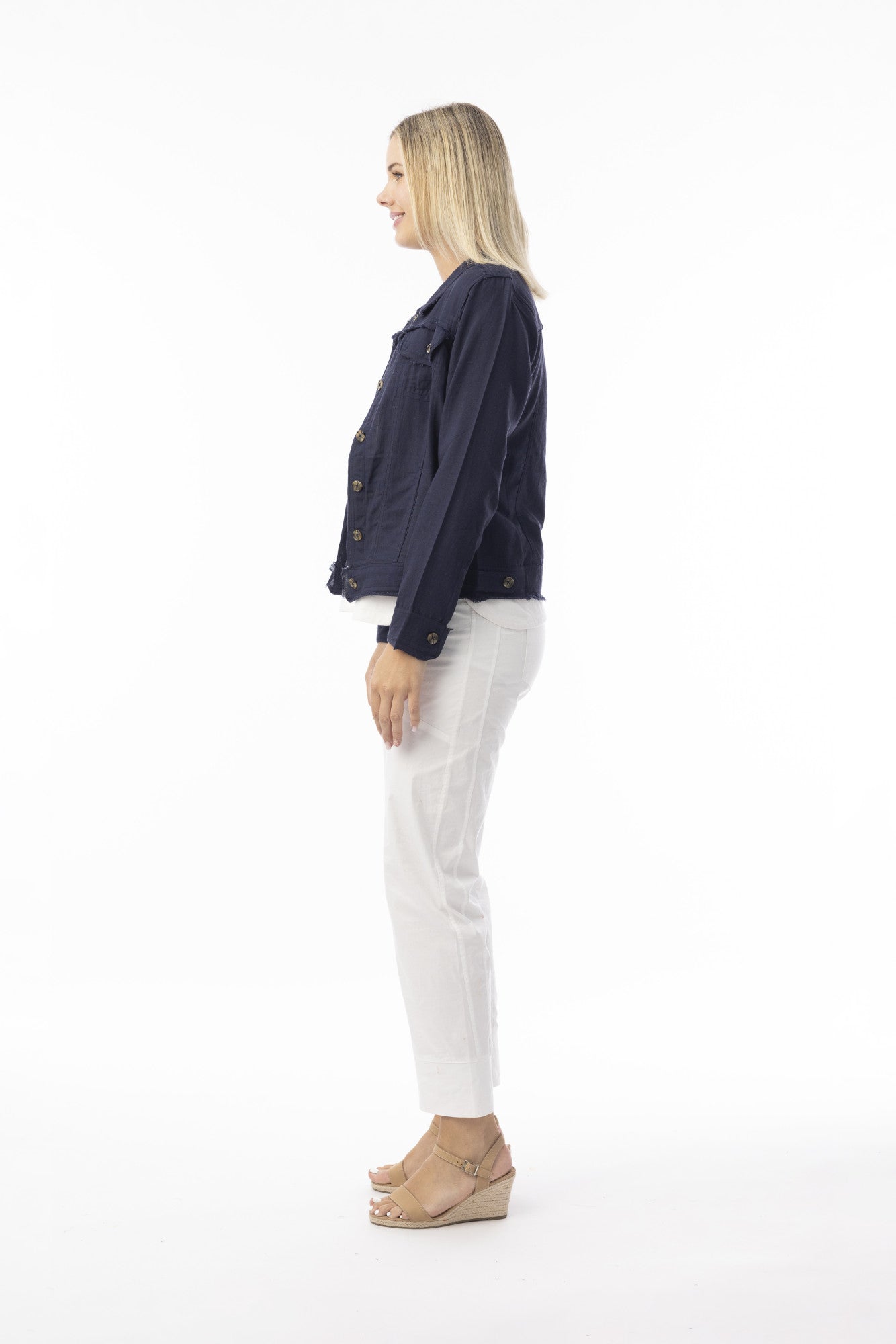 Linen Essentials Jacket navy