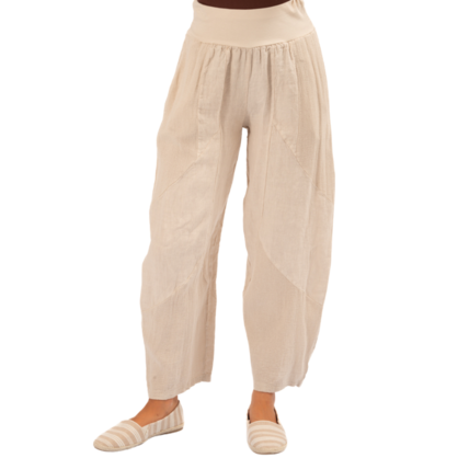 VM Mesh Panel Linen pants 6348