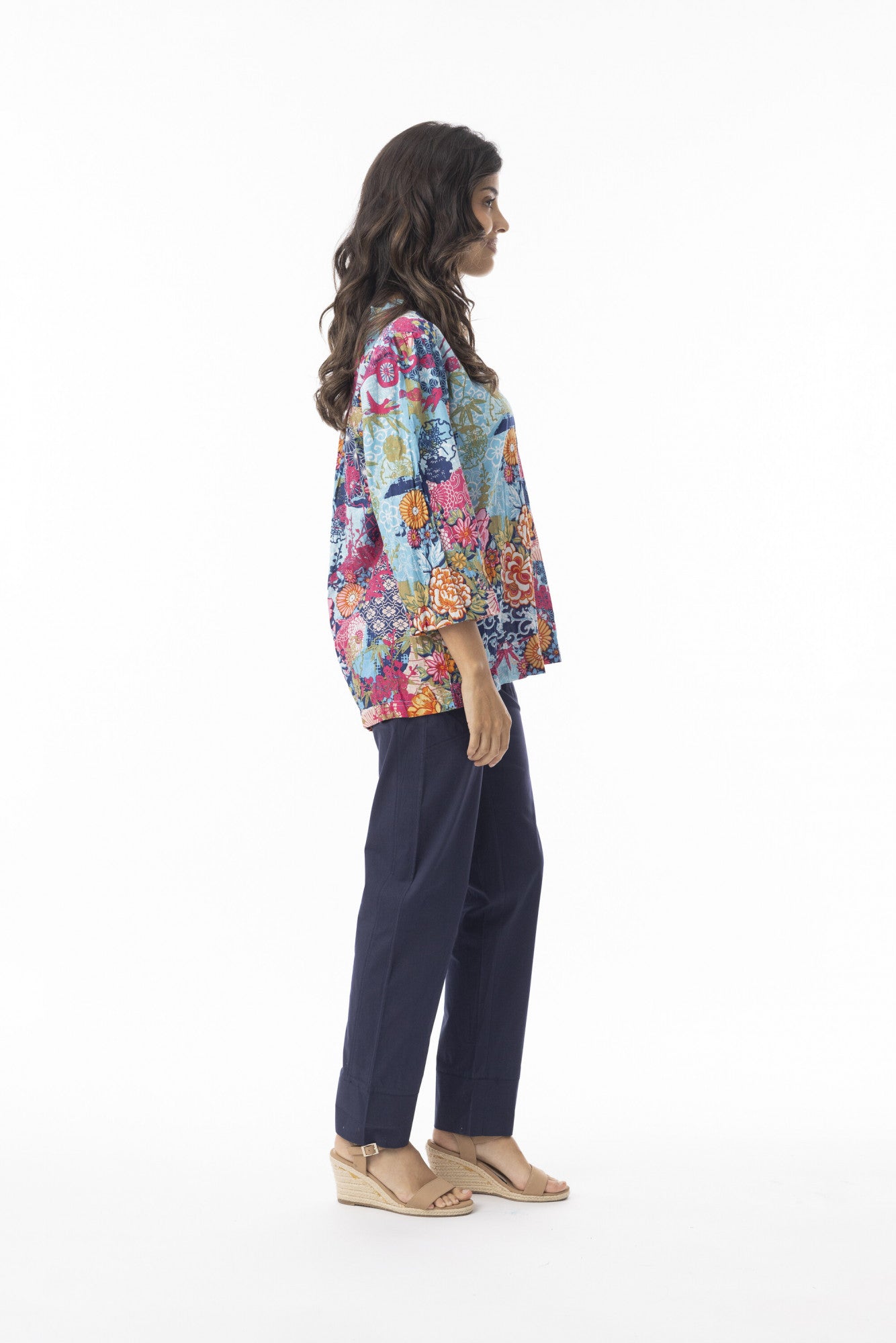 Ikebana Frill neck Top