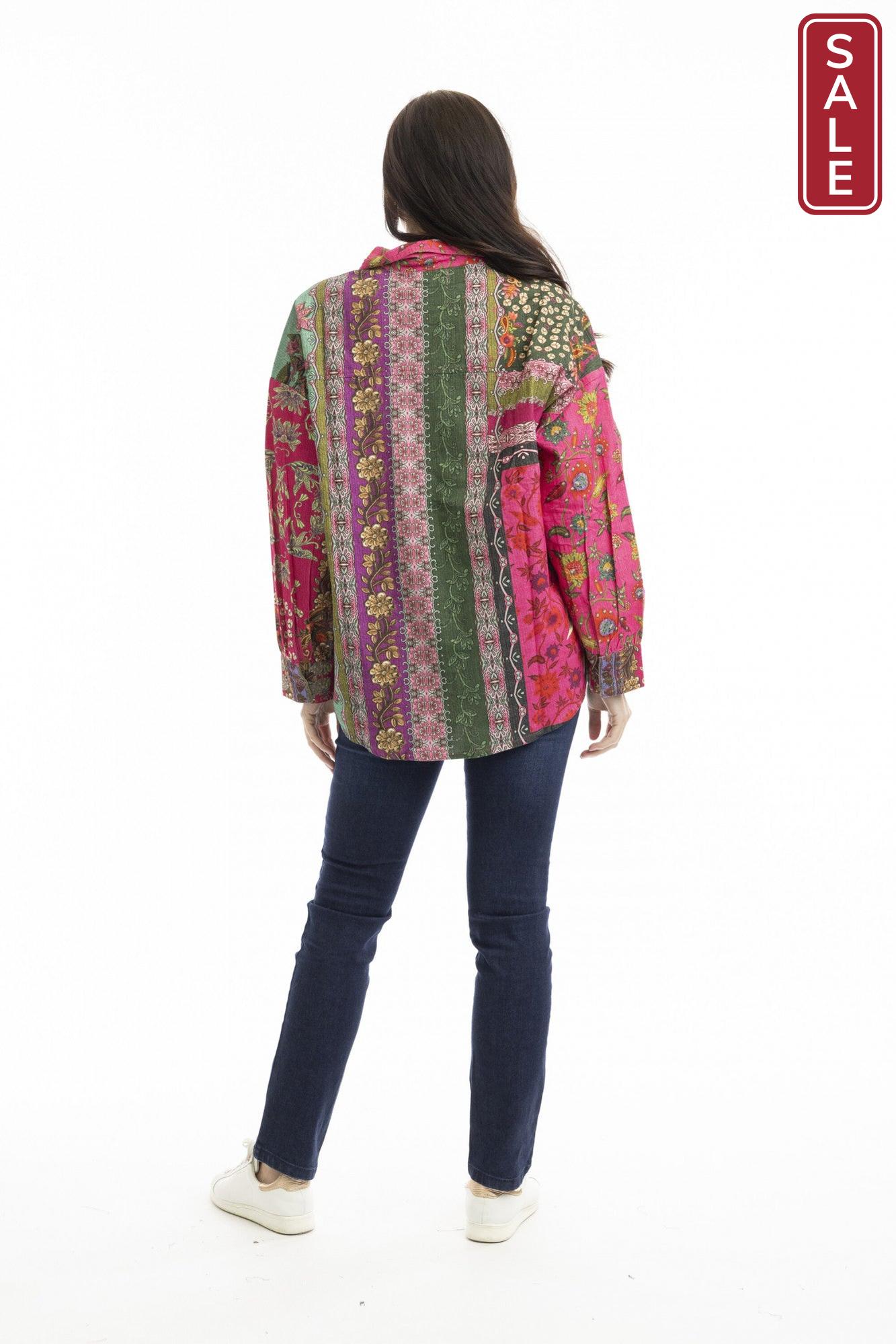 Digital Collar Shirt Flora