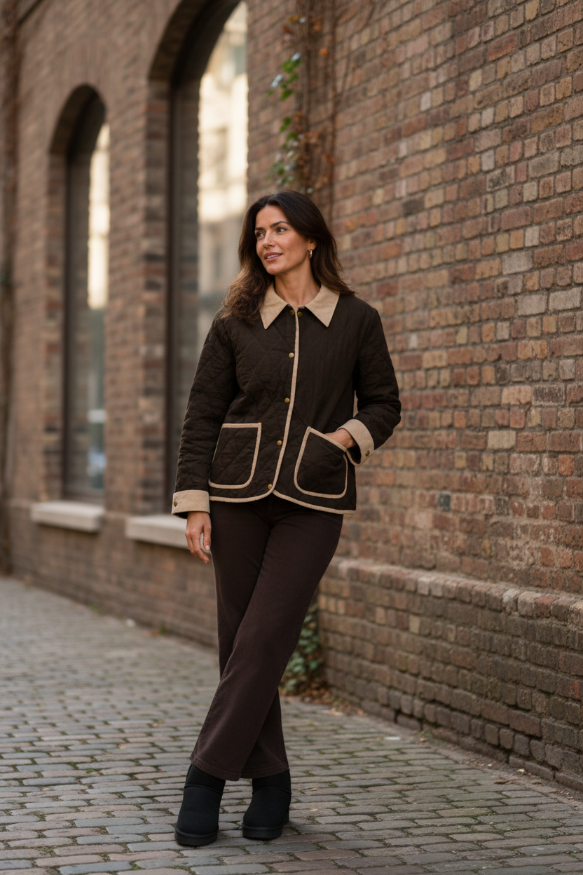 JG Cord Jacket chocolate Joop & Gypsy