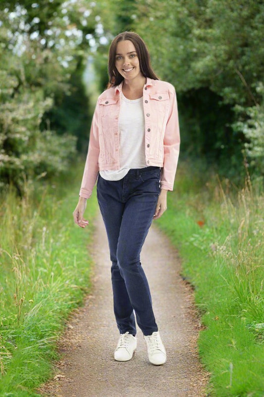 Orientique Pink Denim Jacket