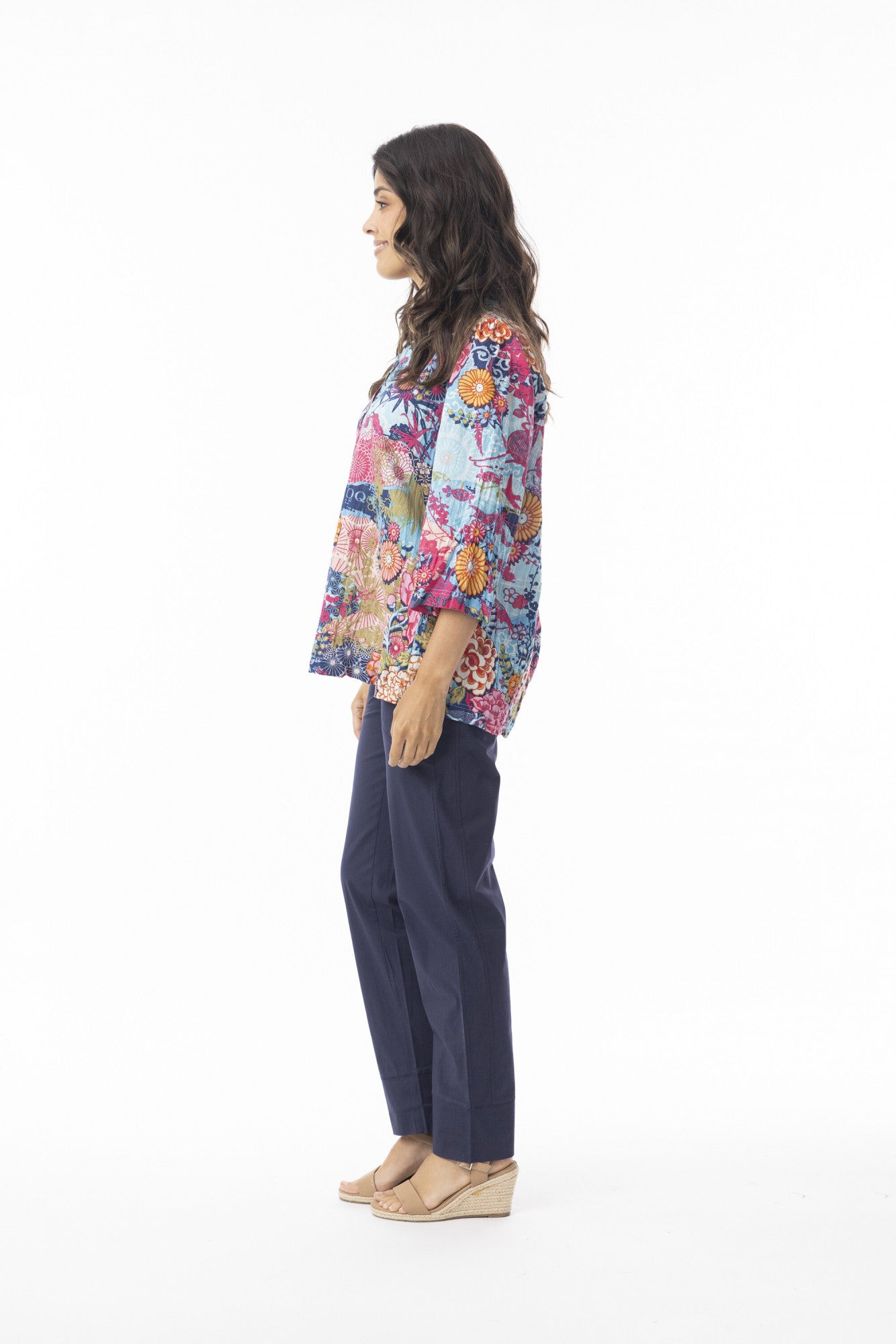 Ikebana Frill neck Top