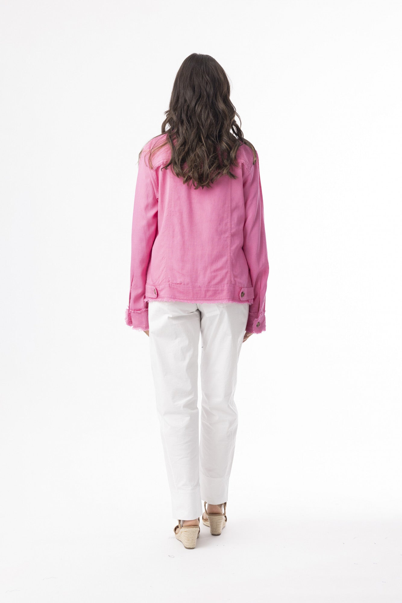 Linen Essentials Jacket Hotpink
