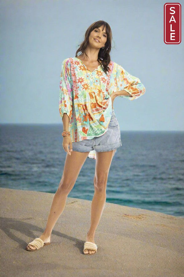 Sandy Boho top