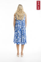Hayman Blue Sleeveless Boho Dress Blue