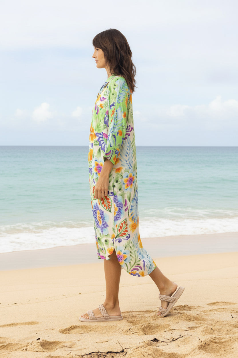 Sofia Dress Collar Buttonthrough