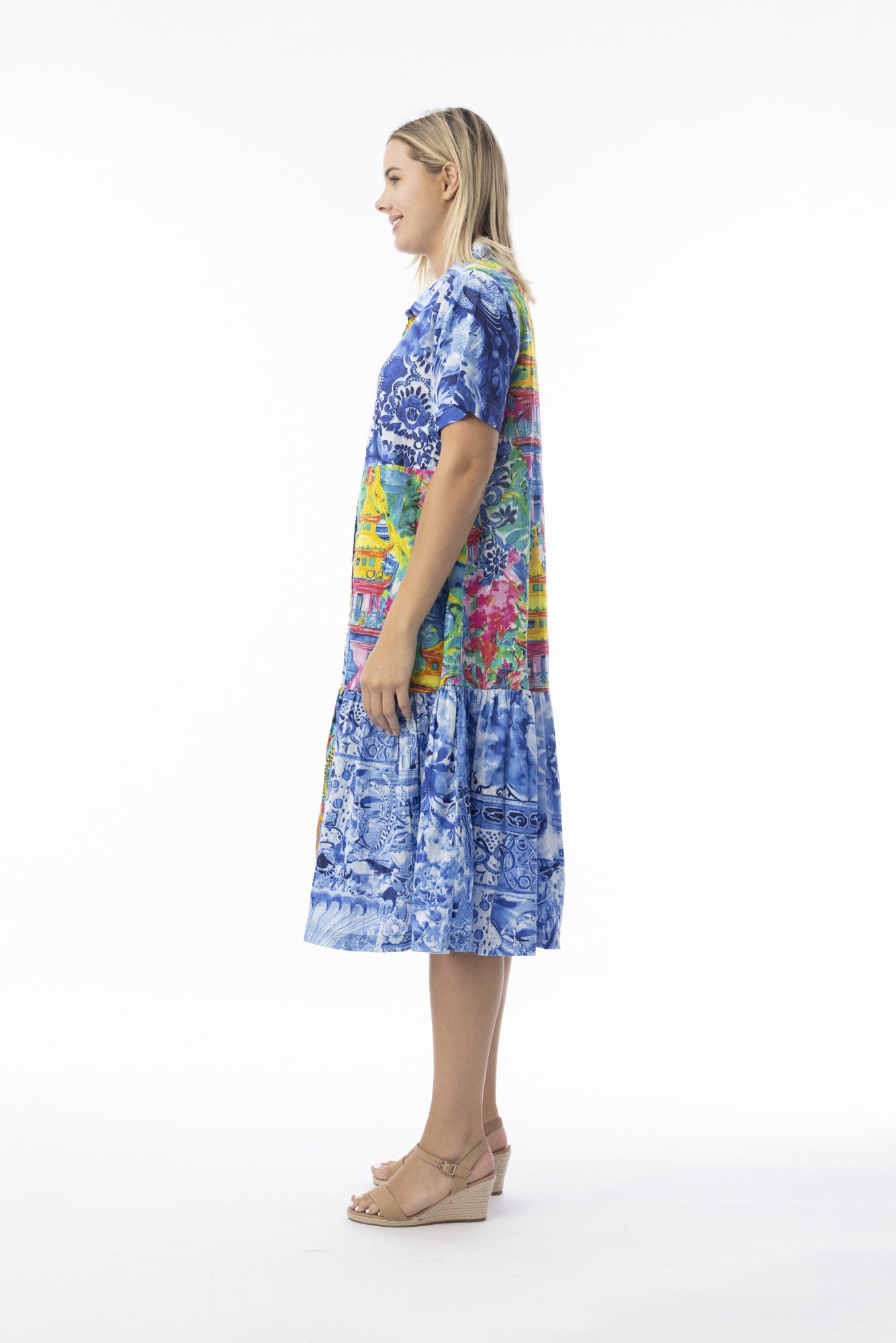 Okayama  Patch Collar Dress