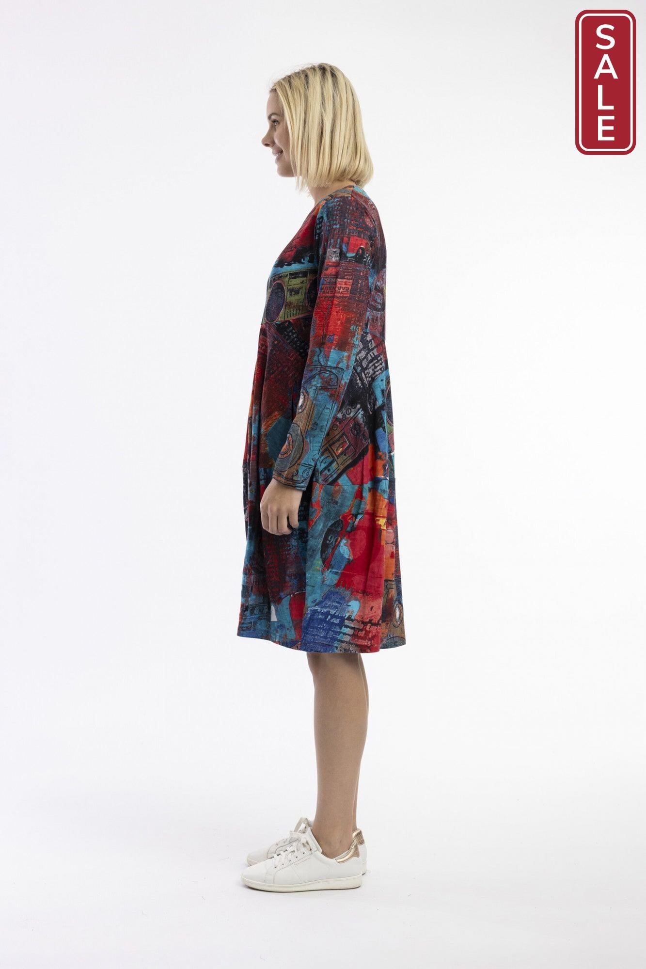Retro Tapes Bubble Dress