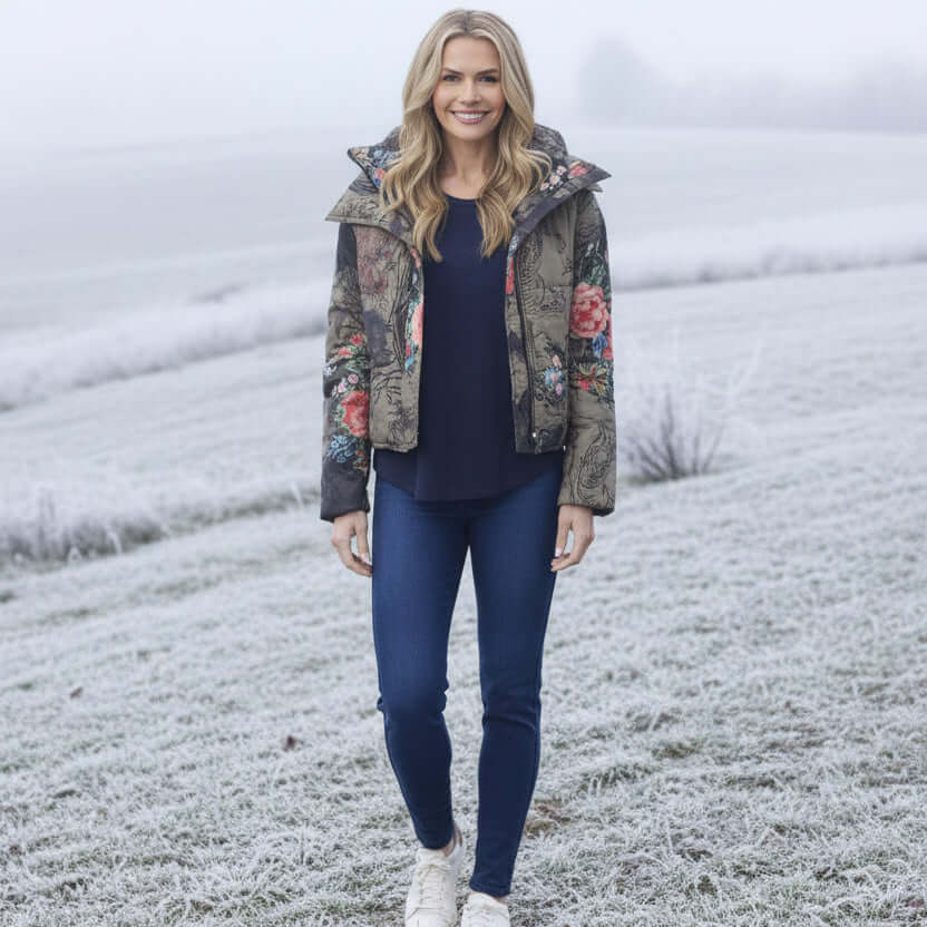 Keqioa Puffer Jacket Orientique