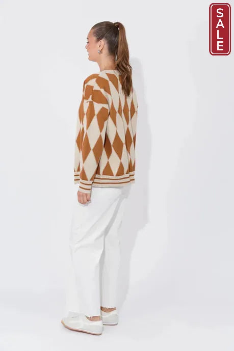 Casablanca Lurex Cardigan Sand/Dune