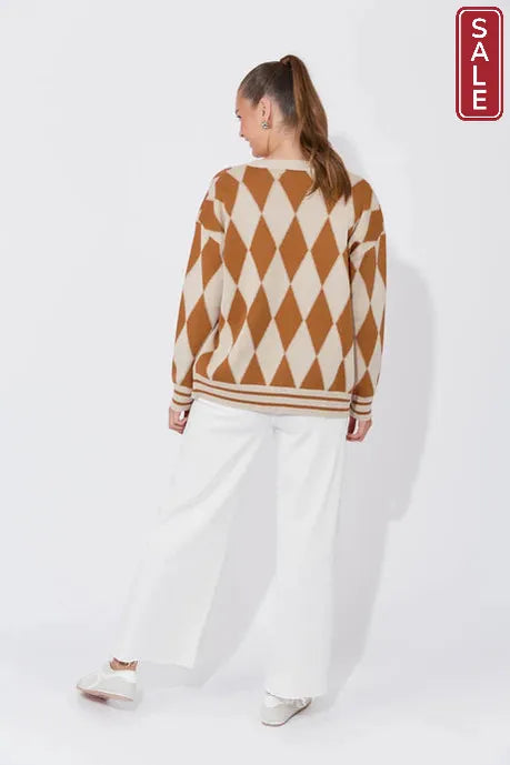 Casablanca Lurex Cardigan Sand/Dune