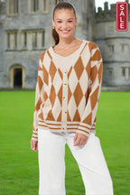 Casablanca Lurex Cardigan Sand/Dune