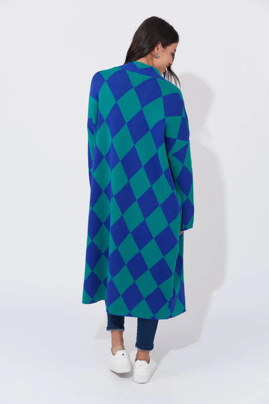 Casablanca Cardigan - Blue/Oasis Haven