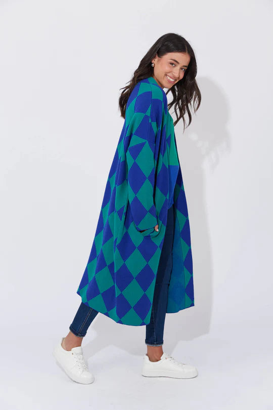 Casablanca Cardigan - Blue/Oasis Haven